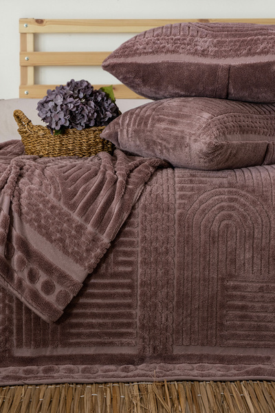 True Home Collection Σετ κρεβατιού πολυτελείας Jacquard με μαξιλαροθήκες διπλ...