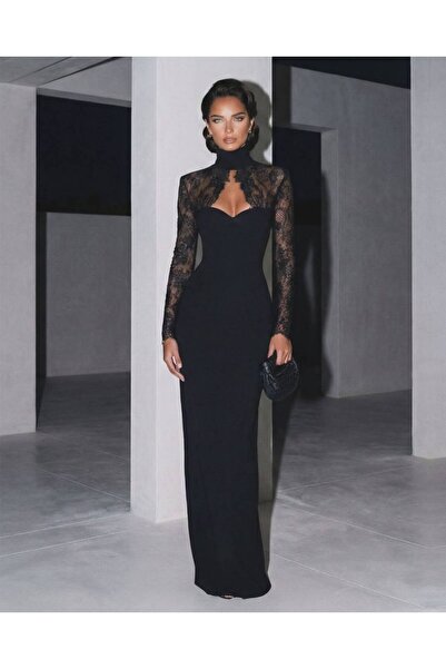 Julidress Με ντεκολτέ στην πλάτη Δαντέλα Λεπτομερές φόρεμα Midi μήκος Premium