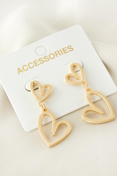 Angel Of Life Heart Metal Earrings
