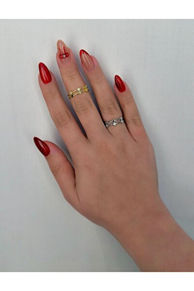 Store خاتم ديفا تشارم ذو صفين من الأحجار الكريمة