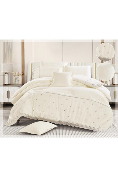 Red Rose مفرش نفرين ملكي بتصميم الدانتيل ليضيف الجمال الى اكسسوارات غرفتك مقا...