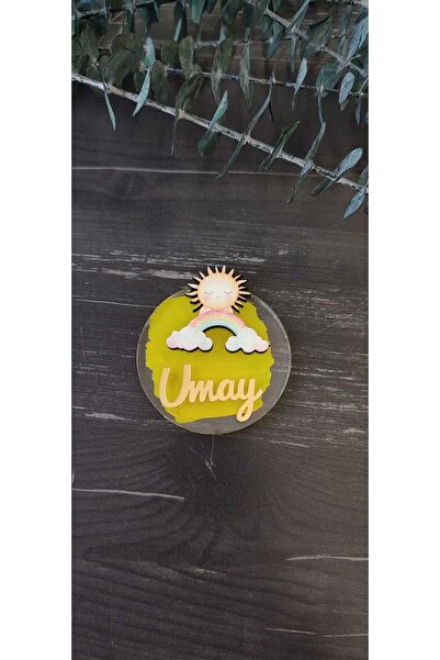hoby shop Güneş Bulut Figürlü Pleksi Hediyelik Magnet