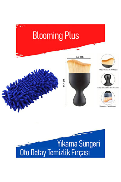 Blooming Plus Oto Araç Yıkama Ve Cila Sünger Eldiveni +Araba Detay Temizlik F...