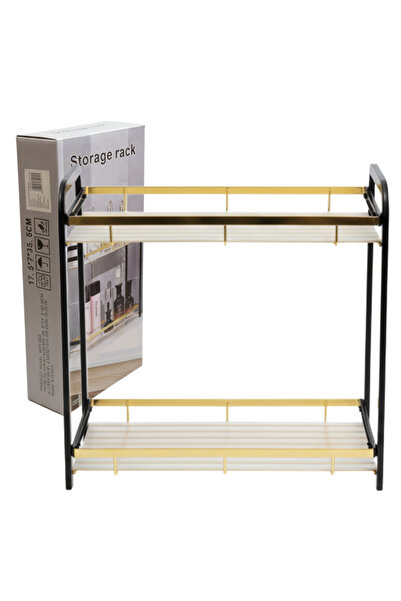 MASTPAD Organizator baie MASTPAD, raft metalic de depozitare cu 2 niveluri, d...