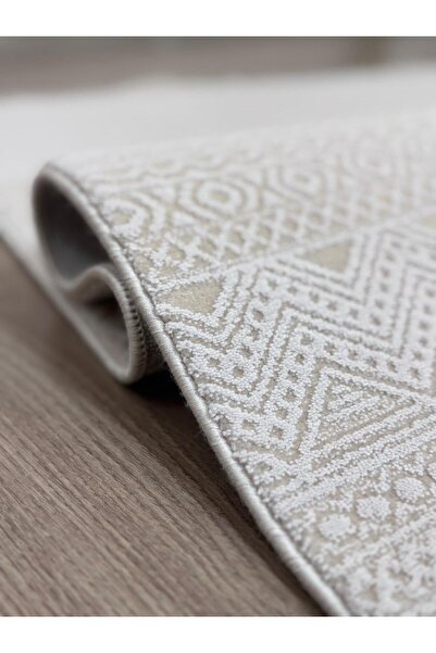 bergama home %100 Akrilik Pamuk Tabanlı Lüks Dokuma Leke Tutmaz Salon Mutfak ...