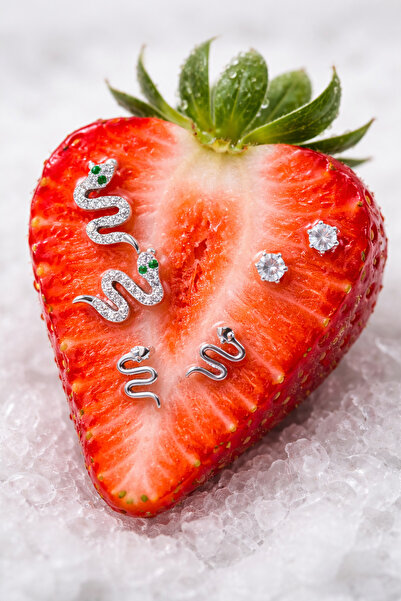 BALVORA VENTO KADIN ÇELİK 3'LÜ KÜPE SETİ RENK ATMAZ