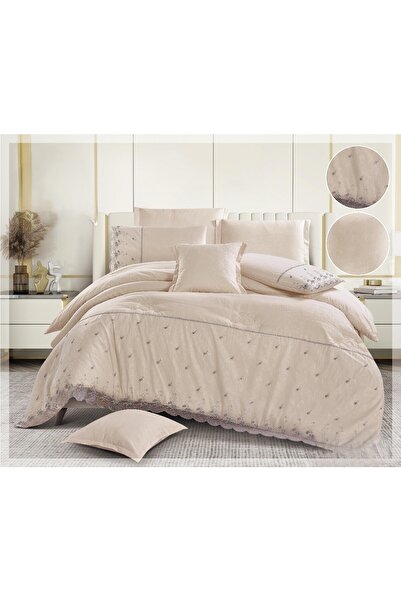 Red Rose مفرش نفرين ملكي بتصميم الدانتيل ليضيف الجمال الى اكسسوارات غرفتك مقا...