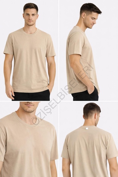 MODA ملابس العمل تي شيرت سوبريم من القطن الممشط 4 ألوان