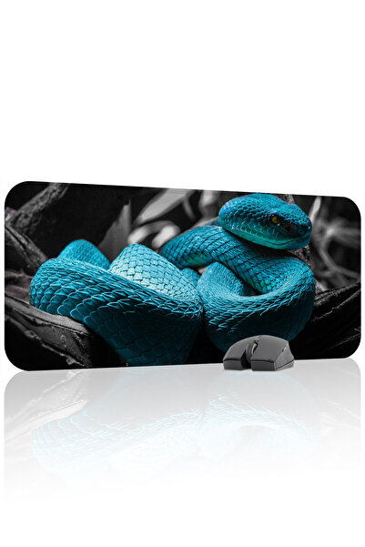 mousepad bastir لوحة ماوس الألعاب المطاطية المخيطة من نوع Yılan مانع للانزلاق...