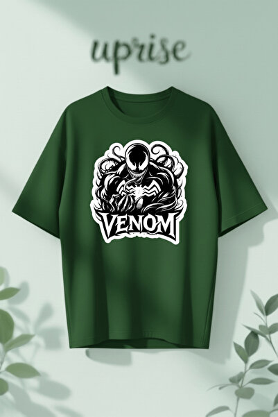 Vordevia Venom cu imprimeu bumbac lu supradimensionat tricou