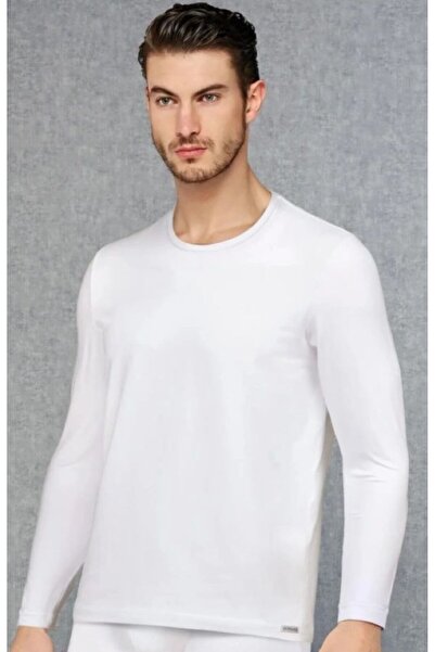 Doreanse Muška majica dugih rukava Modal / Pamuk okrugla kragna standardnog k...