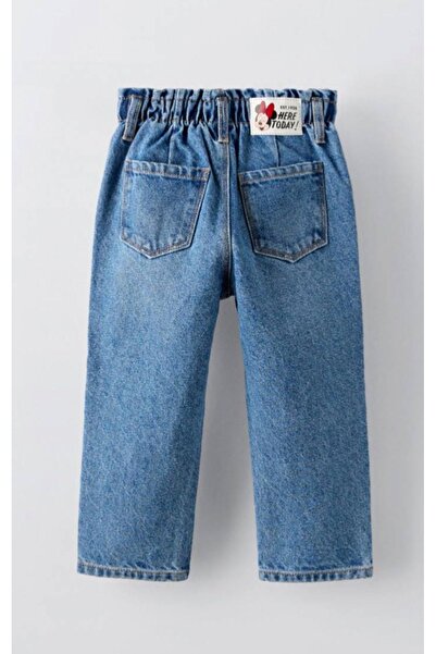 ZARİNA Unisex denim mıckyy detaylı kot pantolon