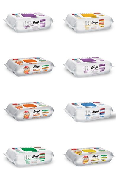 Sleepy Set 8 Șervețele Mixte Sleepy: Orchid Garden, Clasic, White Soap, Bleach