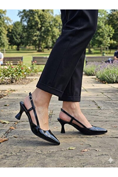 Çaçaroz Ayakkabı Classic Open-Back Large Size Shoes with Poles