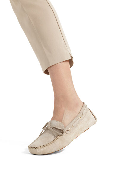 Ateş Genuine Cowhide Suede Women's Loafers Casual Shoes