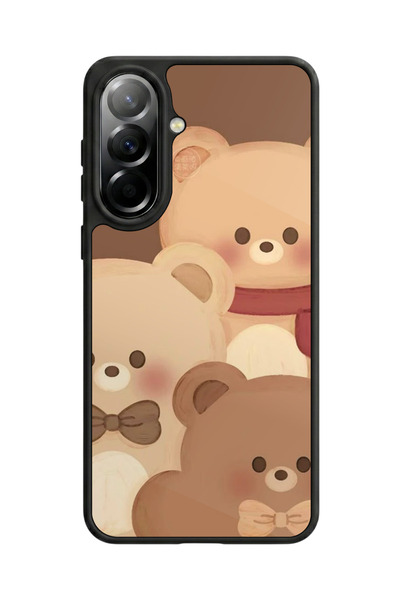 Aksel Kılıf متوافق مع هاتف سامسونج جالاكسي A57 مطبوع، أسود مطفي، سيليكون ناعم...