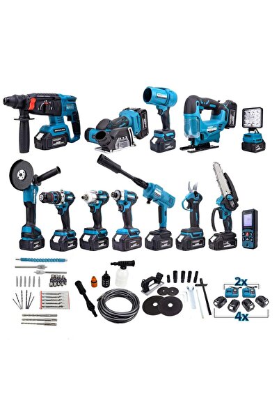 ekinler el aletleri Dawreek DWECD24 Akülü 13lü Set 36V 4Ah (Led Işık+Şarjlı H...