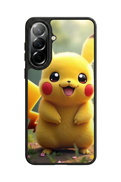 Aksel Kılıf متوافق مع هاتف سامسونج جالاكسي A57 مطبوع، أسود مطفي، سيليكون ناعم...