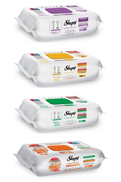 Sleepy Set 4 Șervețele Mixte Sleepy: Orchid Garden, Clasic, White Soap