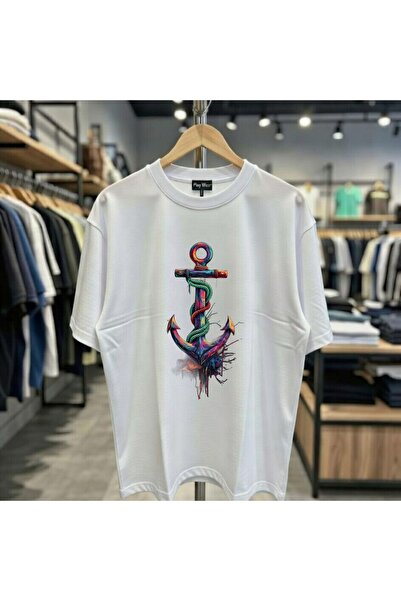 playwear Tricou cu guler rotund, 100% bumbac, cu imprimeu Iron Attım Yalnılığ...