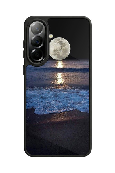 Aksel Kılıf متوافق مع هاتف سامسونج جالاكسي A57 مطبوع، أسود مطفي، سيليكون ناعم...