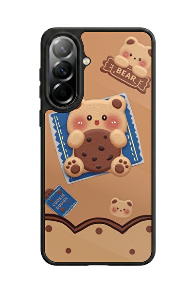 Aksel Kılıf متوافق مع هاتف سامسونج جالاكسي A57 مطبوع، أسود مطفي، سيليكون ناعم...