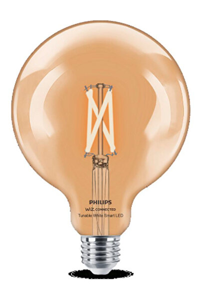 Philips Έξυπνη λάμπα LED Vintage με νήματα G125 E27 7W 806lm Wi-Fi/Bluetooth CCT