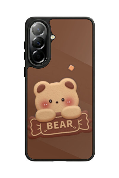 Aksel Kılıf متوافق مع هاتف سامسونج جالاكسي A57 مطبوع، أسود مطفي، سيليكون ناعم...