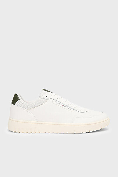Tommy Hilfiger Deri Logolu Sneaker Ayakkabı Erkek AYAKKABI FM0FM05713 YBL