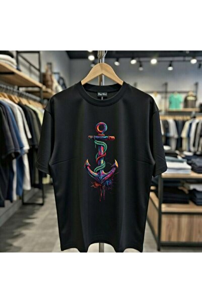 playwear Tricou cu guler rotund, 100% bumbac, cu imprimeu Iron Attım Yalnılığ...