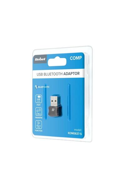 Rebel Adapter, Rebel, USB, Bluetooth 5.0, Black