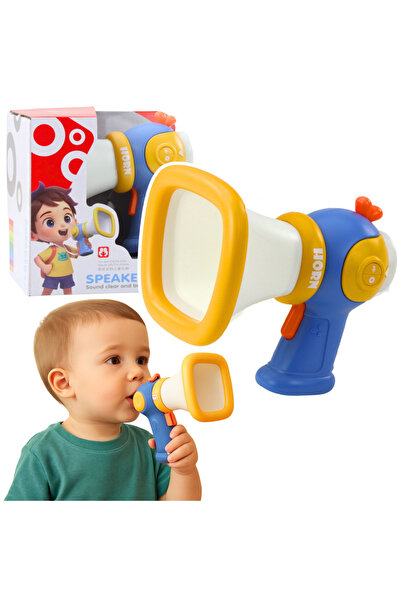 LEAN Megafon pentru copii cu schimbator de voce si efecte luminoase albastru