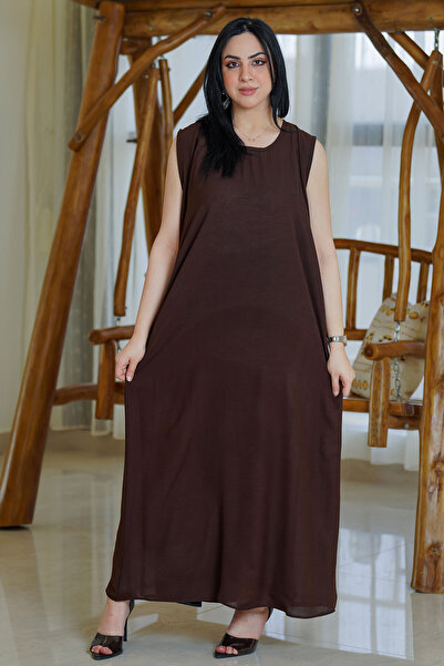 Hasnaa Abaya brown abaya dress