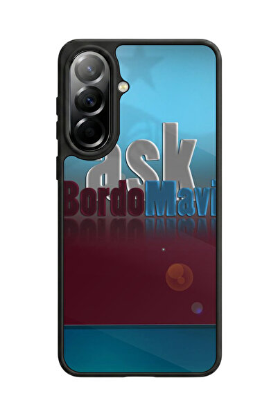 Aksel Kılıf متوافق مع هاتف سامسونج جالاكسي A37 مطبوع، أسود مطفي، سيليكون ناعم...