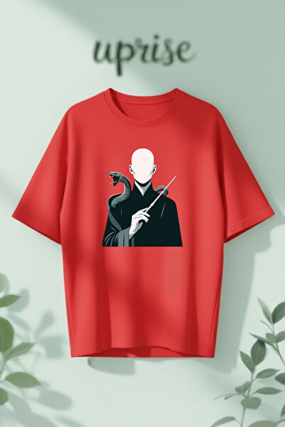 Vordevia Lordul Întunecat cu imprimeu bumbac lu supradimensionat tricou