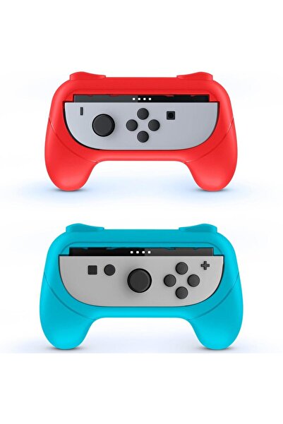 Nacon Husa protectie pentru Nintendo Switch 2 Joy-Con, Albastru/Rosu