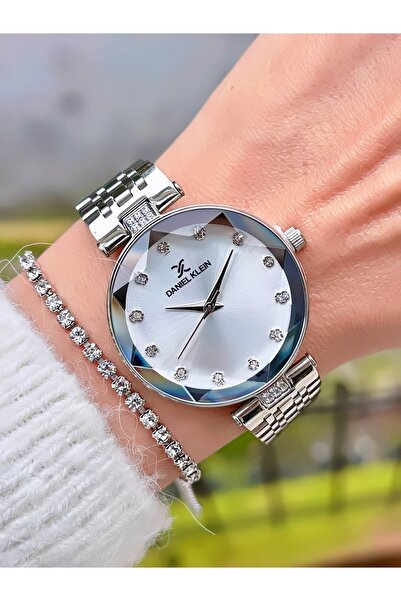 Daniel Klein Yeni Sezon Paslanmaz Çelik Kordon Kadın Kol Saati Kesme Cam Gümü...