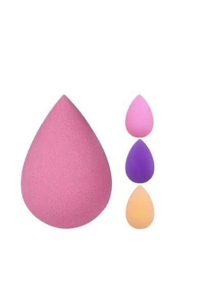 RIAL BEAUTY مجموعة إسفنجات مكياج متعددة الاستخدامات - 4 قطع