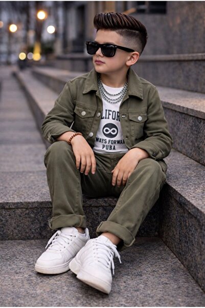 KOKOŞ BEBEK cu imprimeu gabardină Set de 3 piese - Vârsta 3/12 ani - 31674