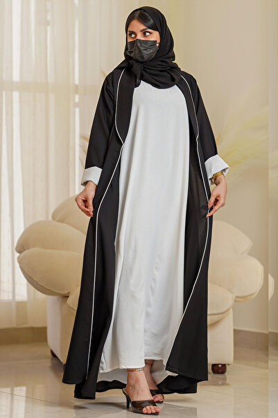 Hasnaa Abaya White abaya dress