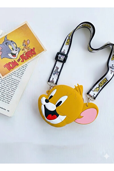 synshop Tom ve Jerry Silikon Çapraz Ayarlı Askı Omuz Çantası Kadın Genç Kız E...