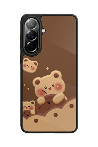 Aksel Kılıf متوافق مع هاتف سامسونج جالاكسي A57 مطبوع، أسود مطفي، سيليكون ناعم...