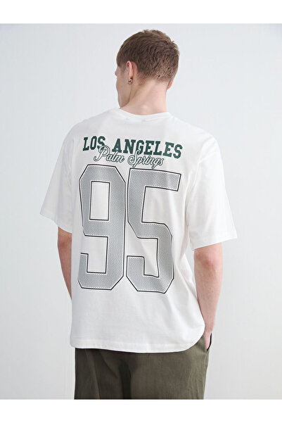 LC Waikiki Tricou pentru bărbați din bumbac pieptănat cu imprimeu Los Angeles...