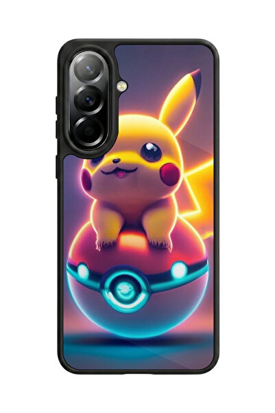 Aksel Kılıf متوافق مع هاتف سامسونج جالاكسي A37 مطبوع، أسود مطفي، سيليكون ناعم...