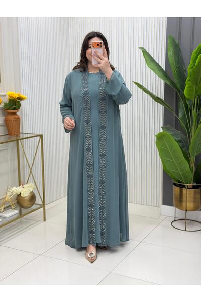Modam Bella Rochie de mărime mare cu broderie din piatră