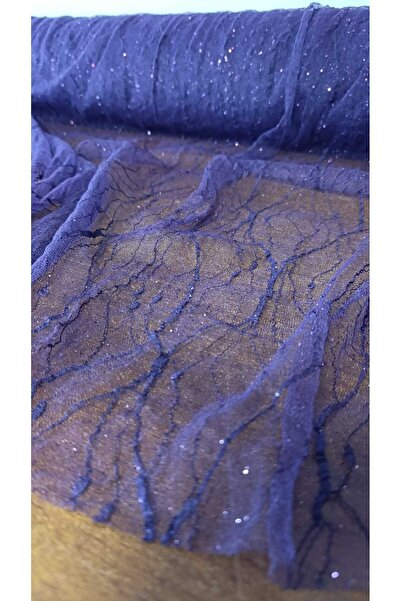 River Fabrics Glittery Jacquard Tulle Purple