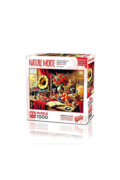 Ks Puzzle 20846 بازل 1000 قطعة: ميلودي صامت على طاولة باروكية