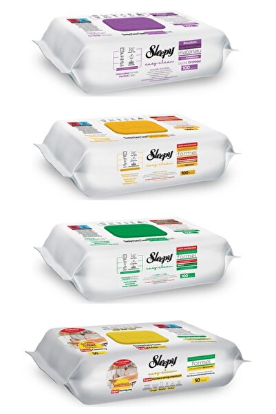 Sleepy Set 4 Șervețele Mixte Sleepy: Orchid Garden, Clasic, White Soap