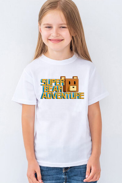 Morinna تي شيرت سوبر بير أدفنتشر مطبوع للأطفال من الجنسين MR-01