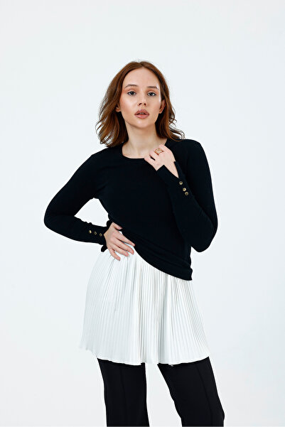 Rawanda Γυναικεία πλισέ φούστα με ελαστική μέση και πλισέ σχέδιο, μίνι συμπλη...